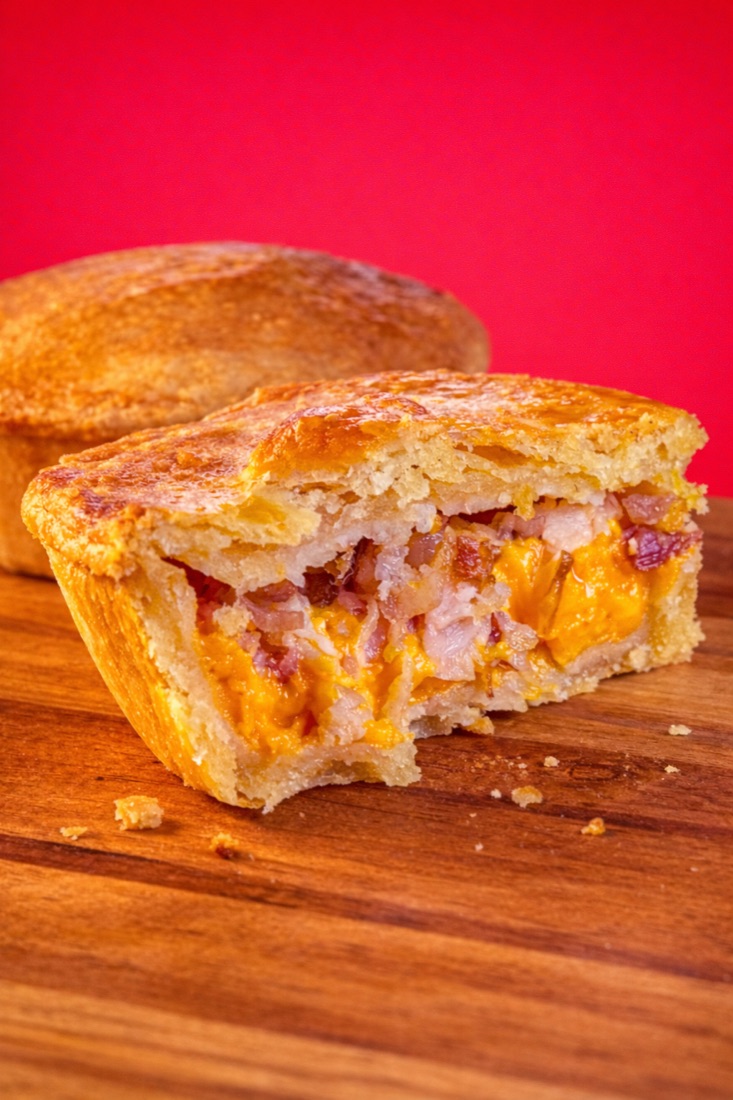 Empada de Cheddar com Bacon da Empada da Casa